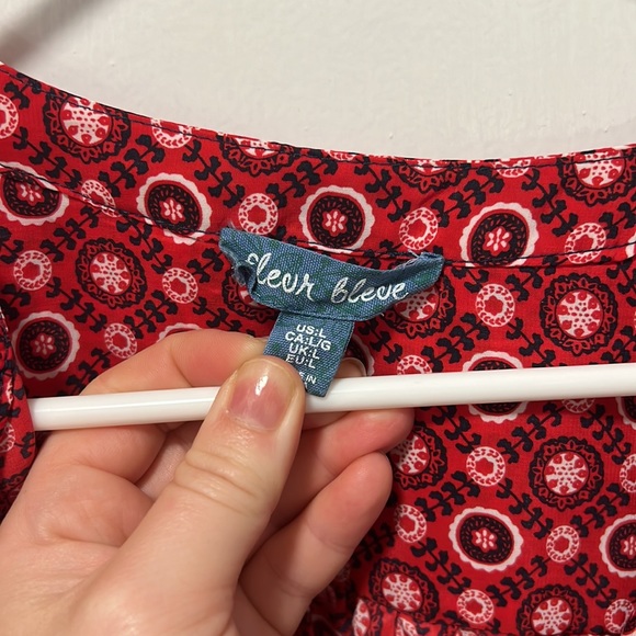 Patterned work blouse - Picture 2 of 4